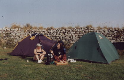 Camping on Lundy Island